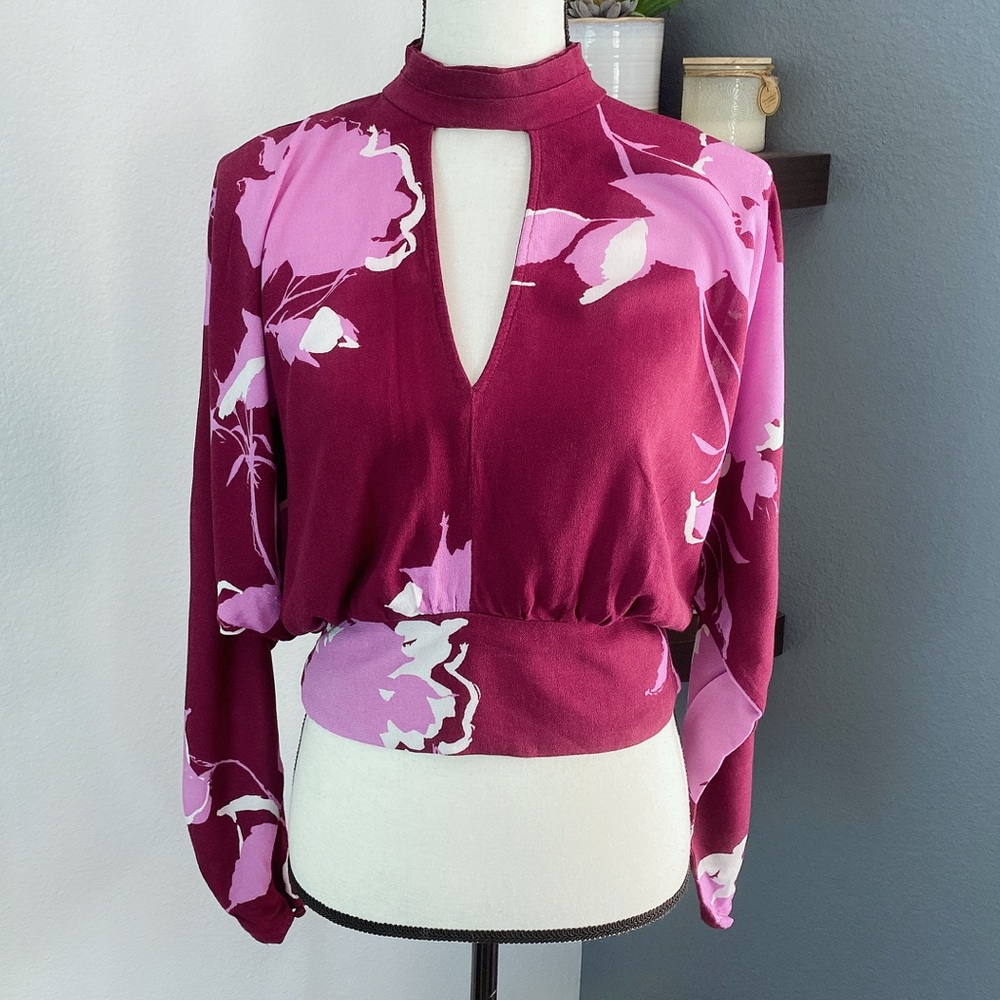 Free People Say You Love Me Floral Blouse